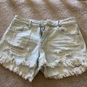 High rise PacSun jean shorts